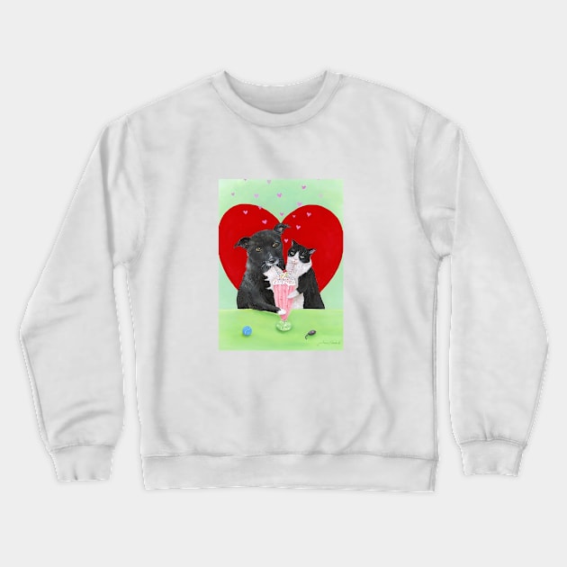 Paws 'n Straws Crewneck Sweatshirt by Jahna Vashti